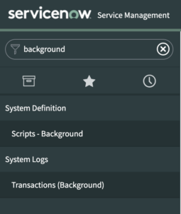 servicenow application navigator