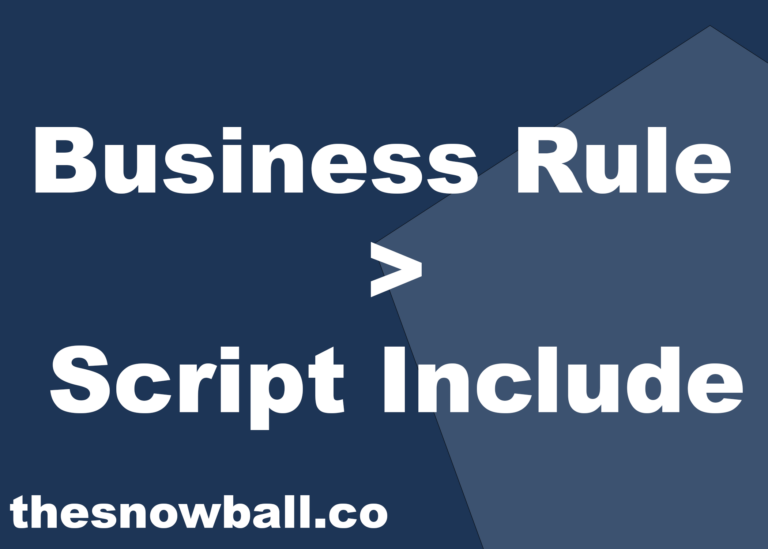 business rule - script include