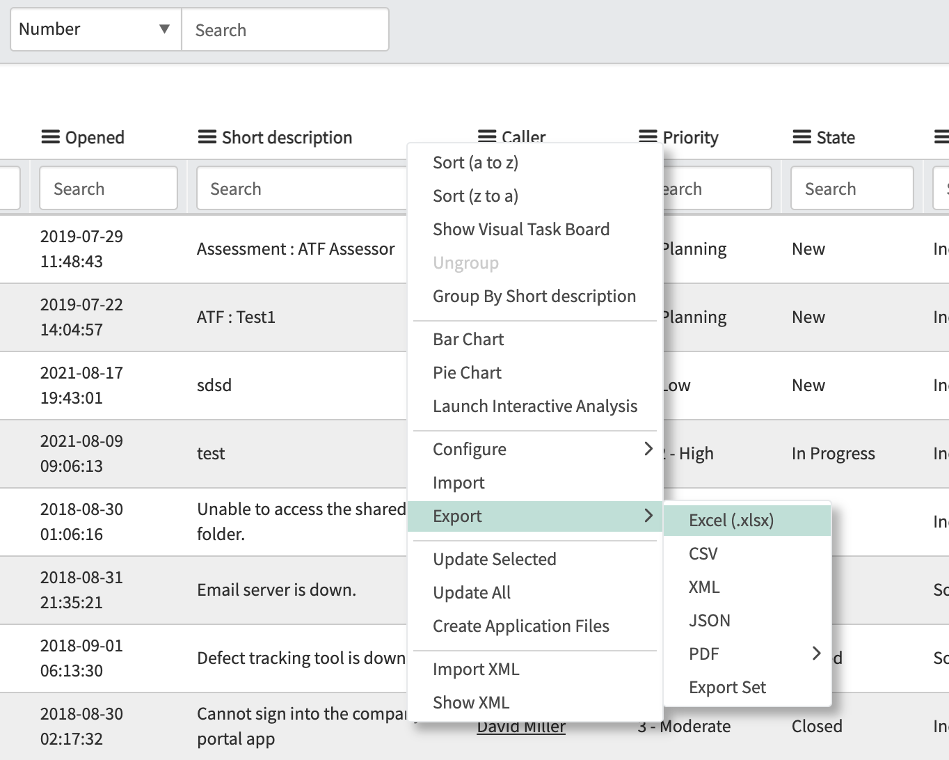 how-to-export-to-excel-xml-csv-json-or-pdf-in-servicenow-the-snowball