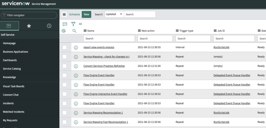 servicenow assignment rule log