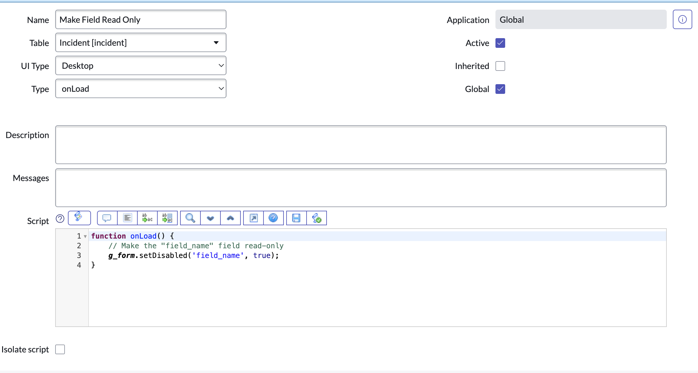 3 Ways To Make A Field Read Only In ServiceNow The Snowball