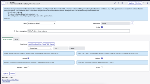 3 Ways To Make A Field Read Only In ServiceNow - The Snowball