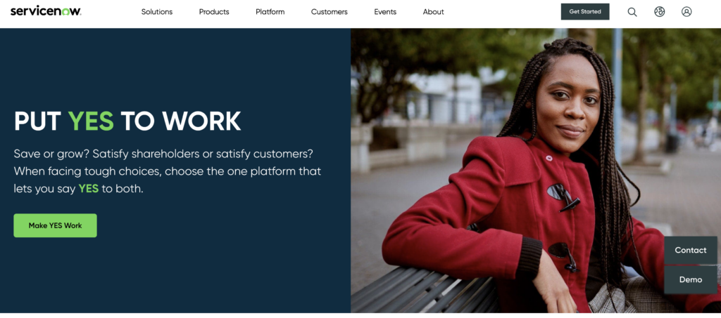 servicenow.com homepage