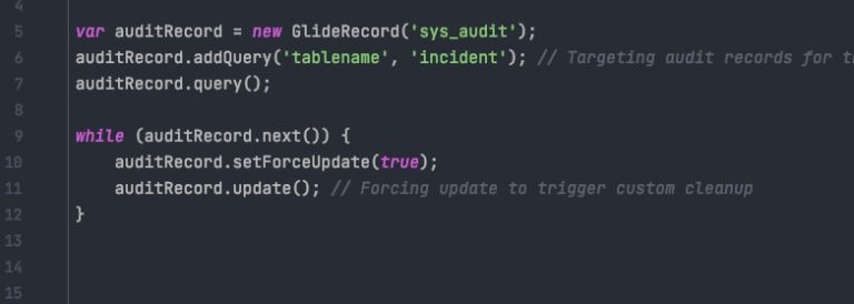Force an update with a gliderecord query method